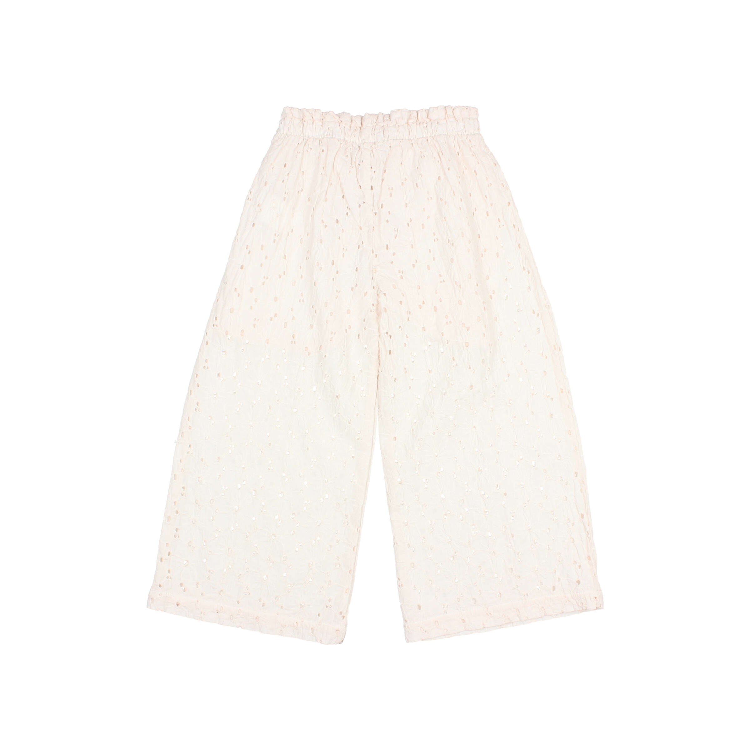 Buho - kids - embroidery pants - ivory