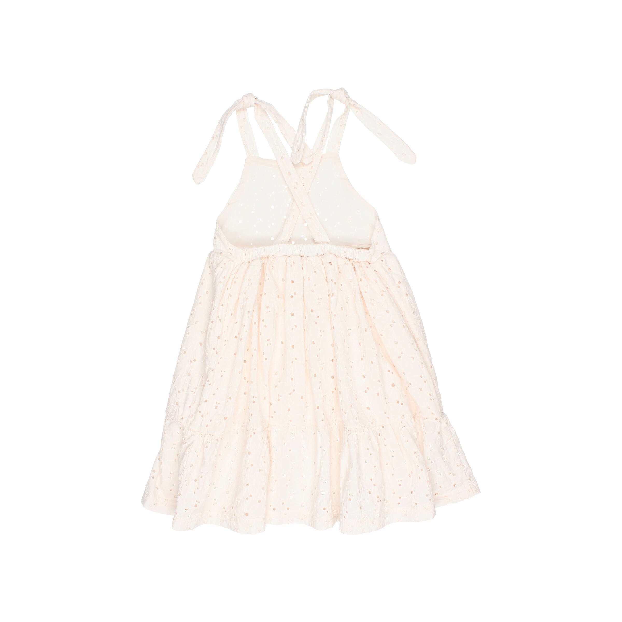 Buho - kids - embroidery dress - ivory