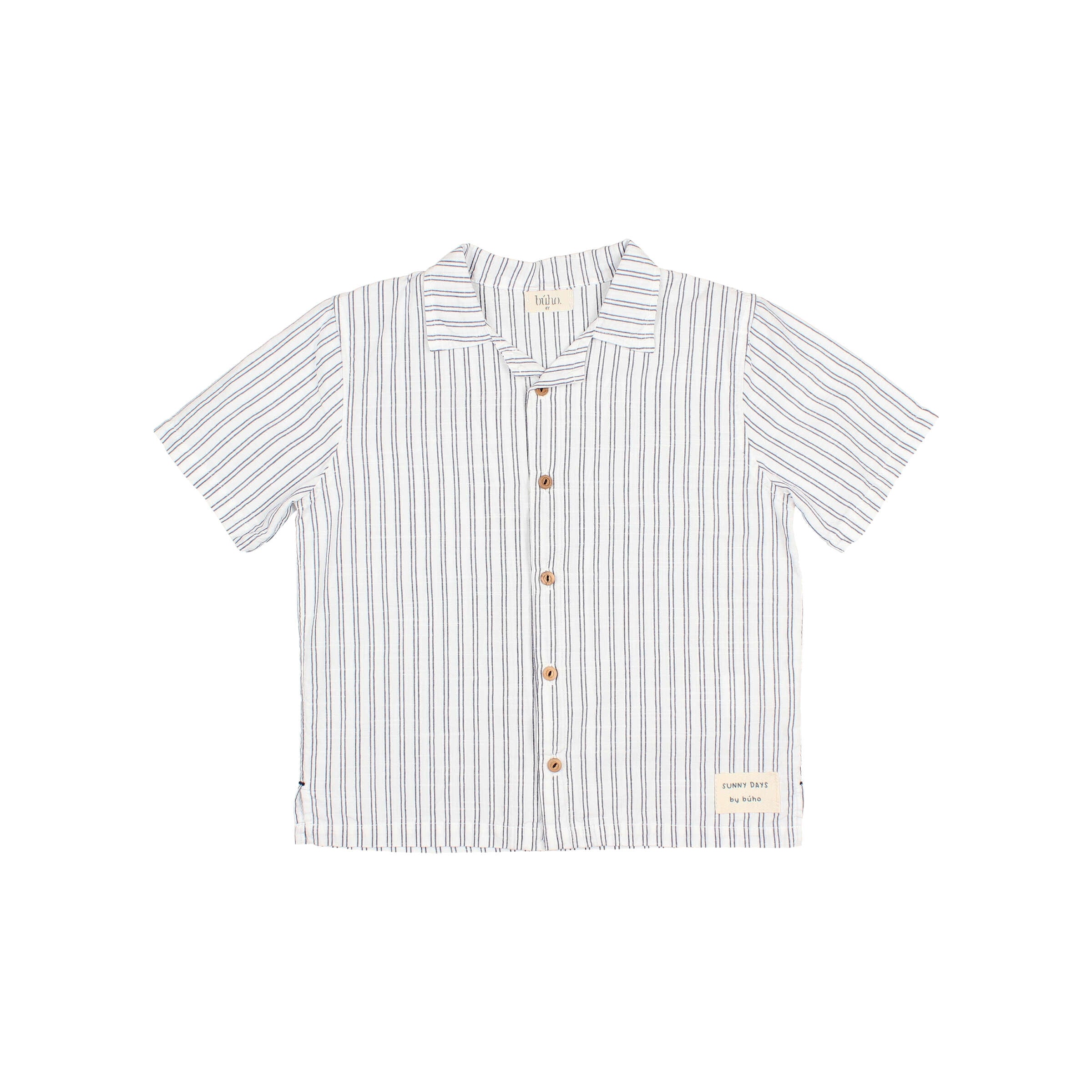 Buho - kids - stripes shirt - white