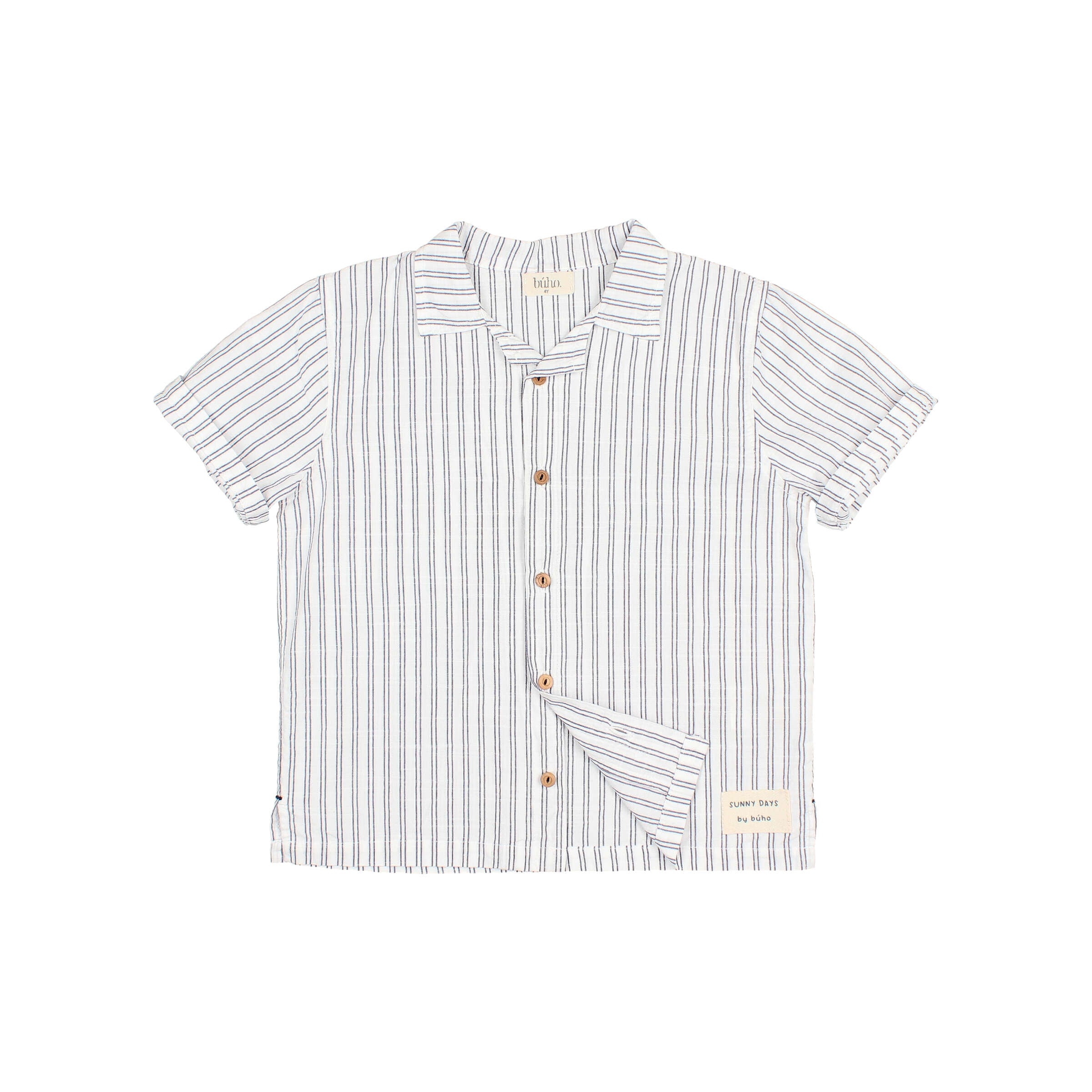 Buho - kids - stripes shirt - white