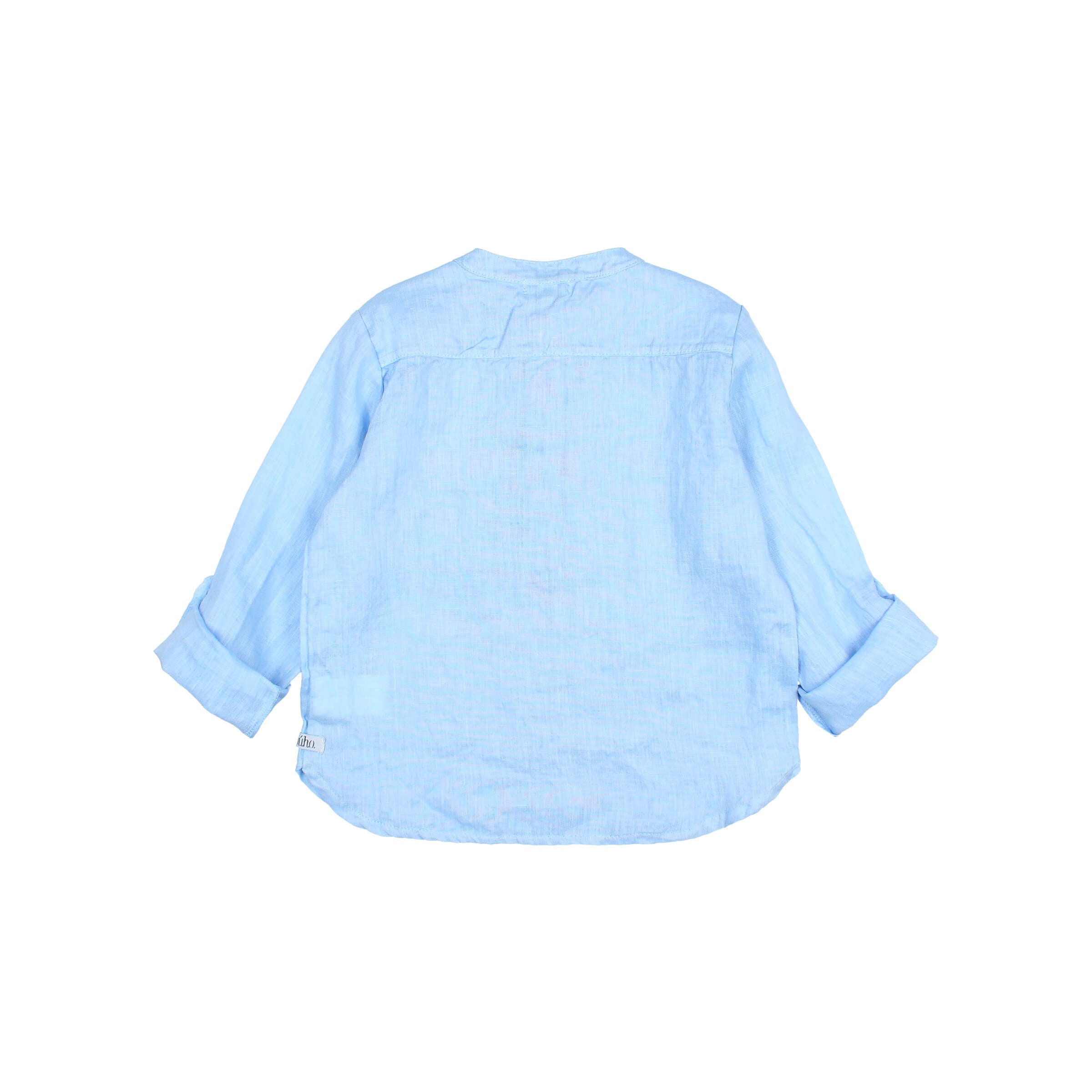 Buho - kids - linen kurta shirt - provence blue