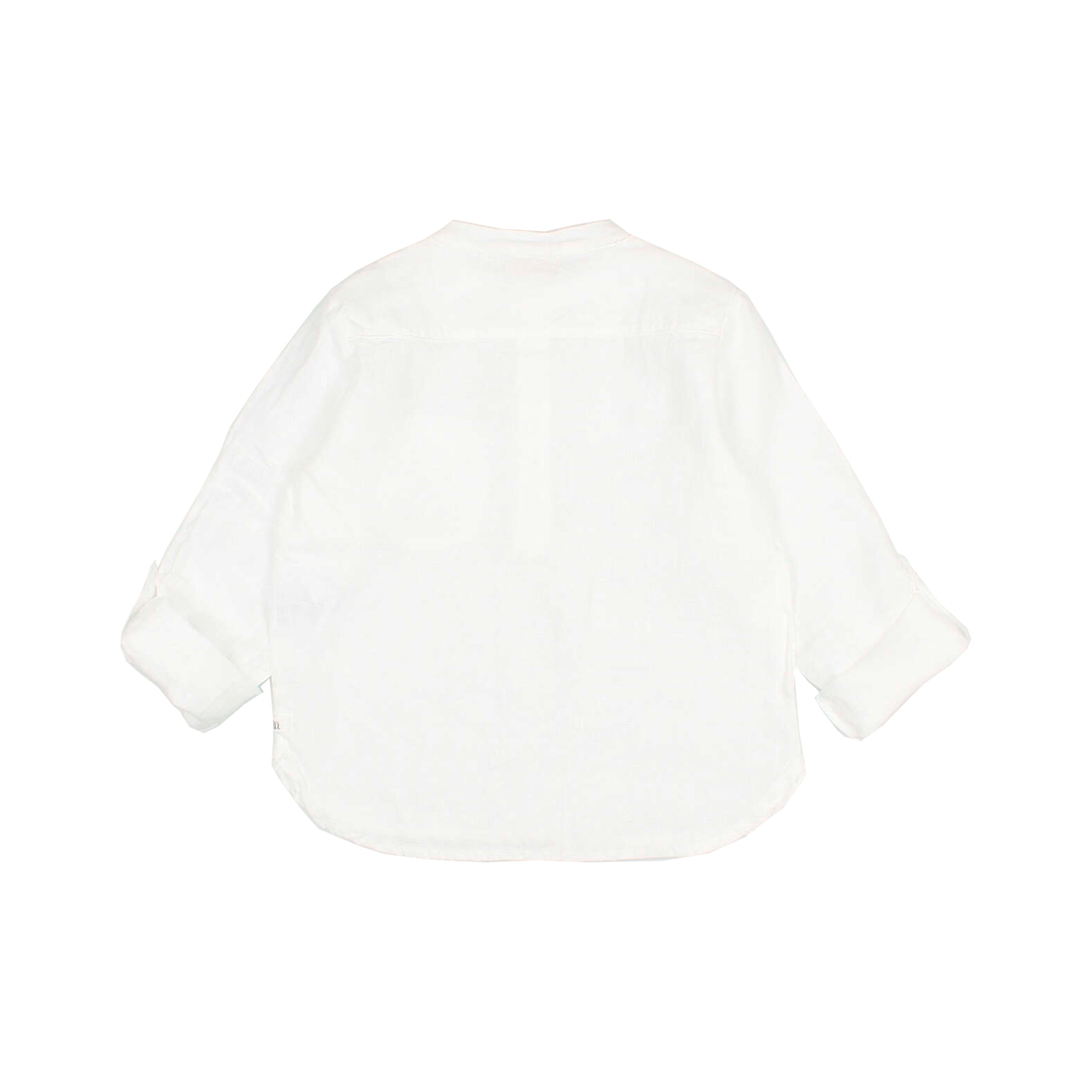 Buho - kids - linen kurta shirt - white