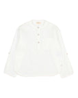 Buho - kids - linen kurta shirt - white