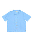 Buho - kids - linen shirt - provence blue