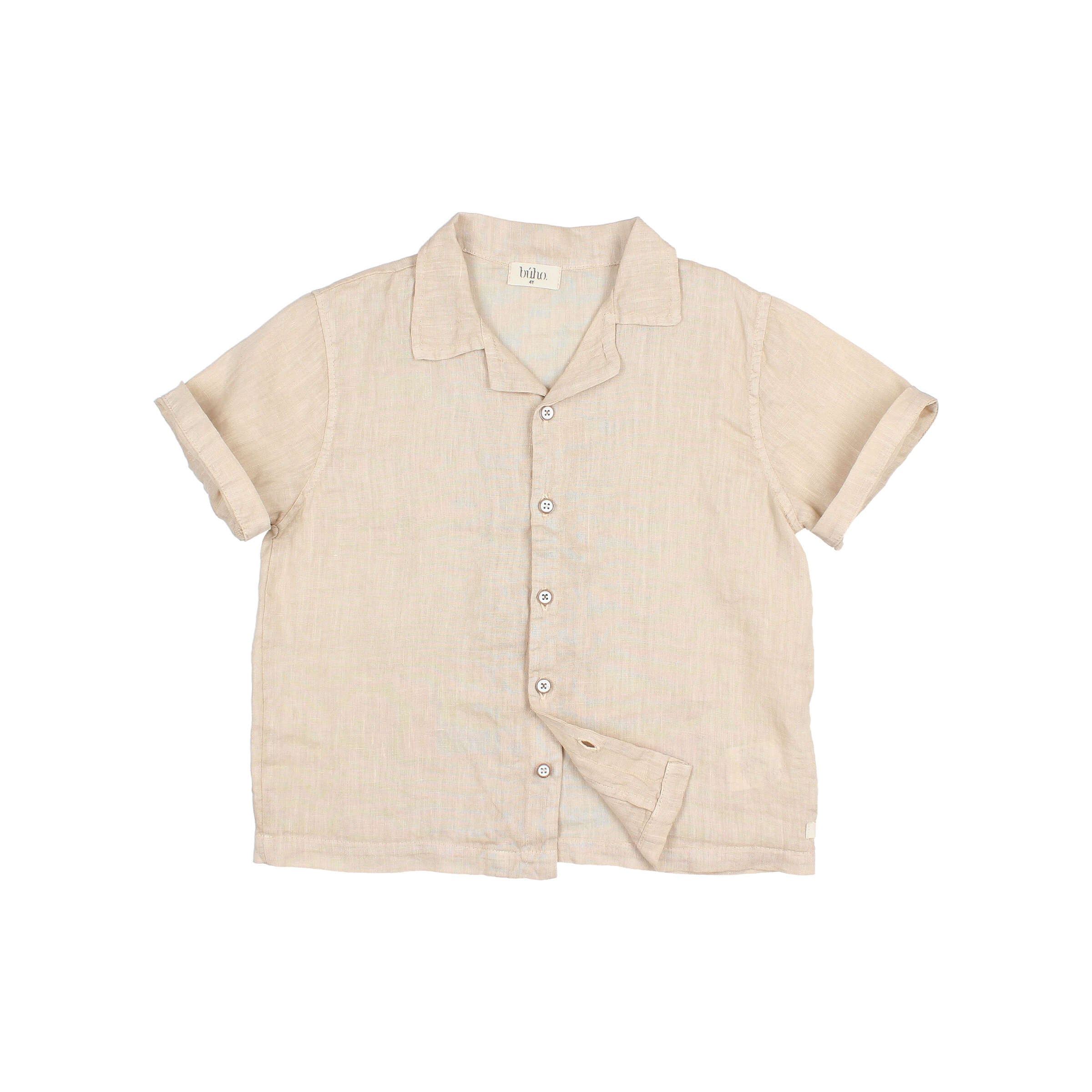 Buho - kids - linen shirt - sand