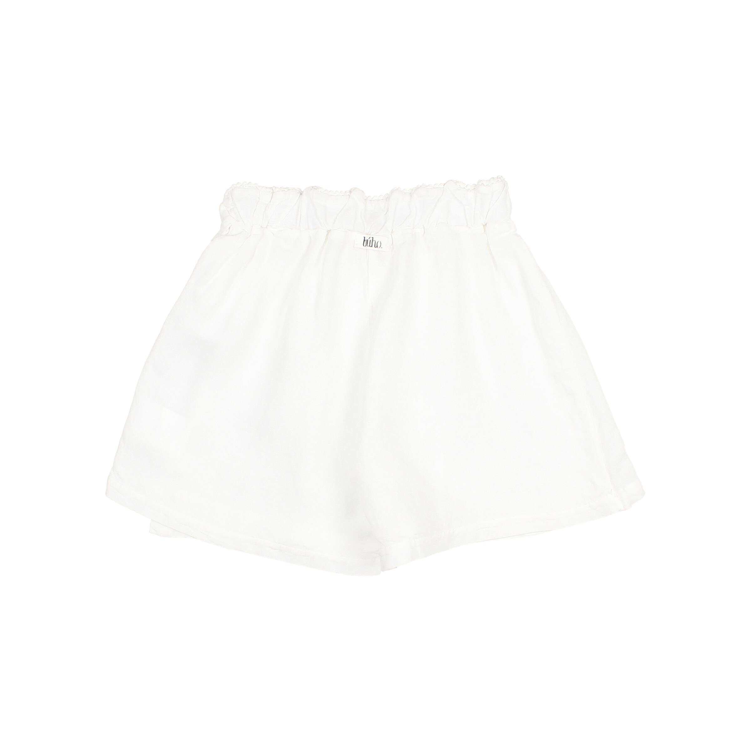 Buho - kids - fluid skirt shorts - white