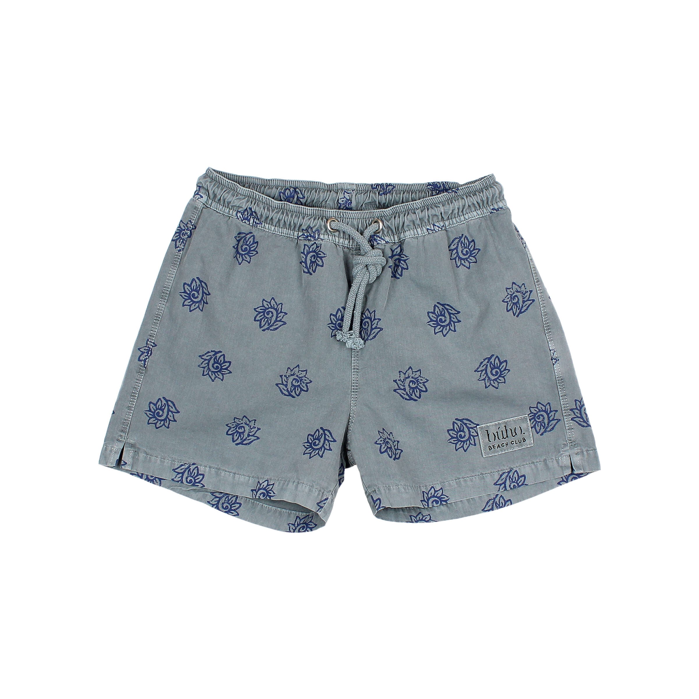 Buho - kids - batik swimshorts - blue teal