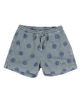 Buho - kids - batik swimshorts - blue teal