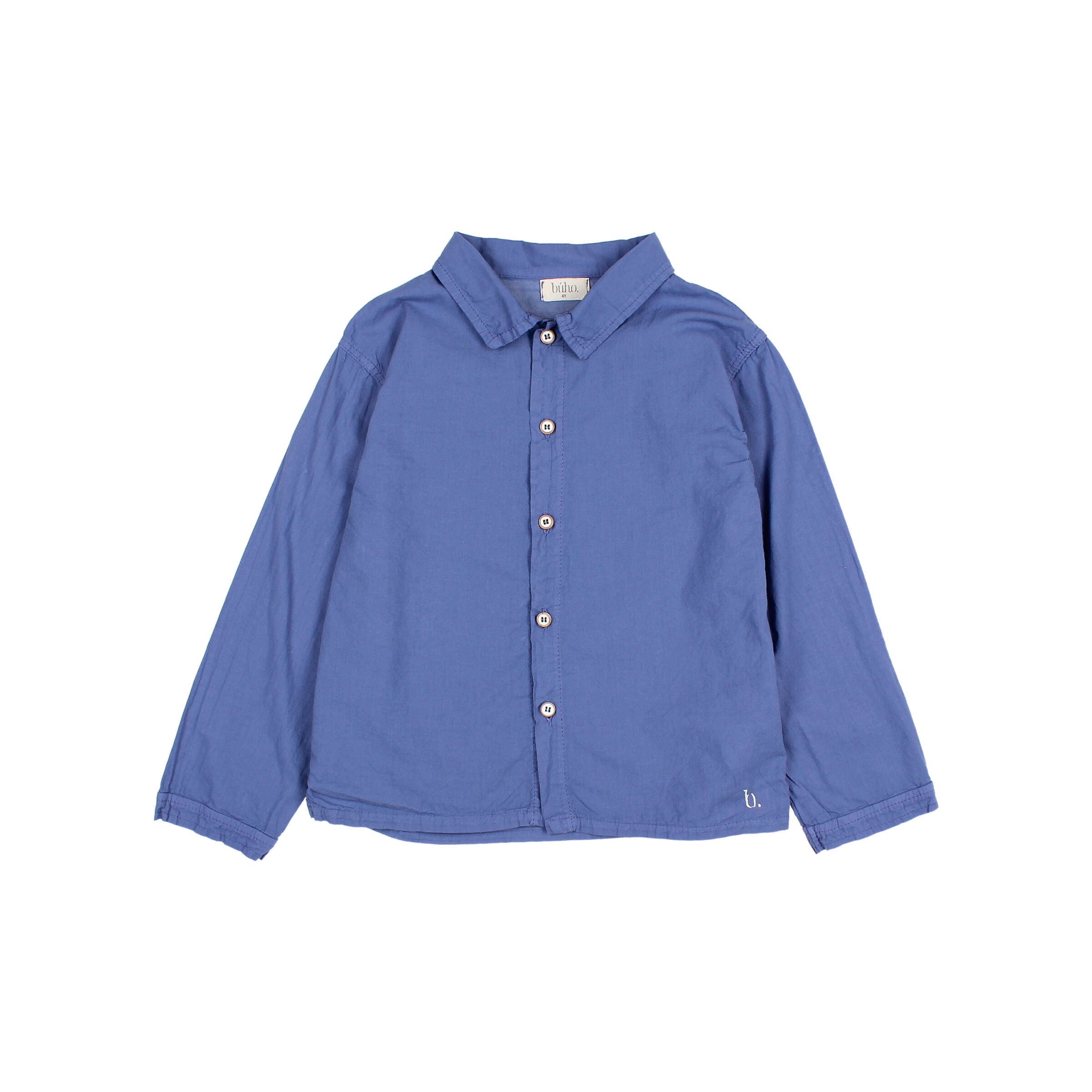 Buho - kids - voile shirt - royal blue