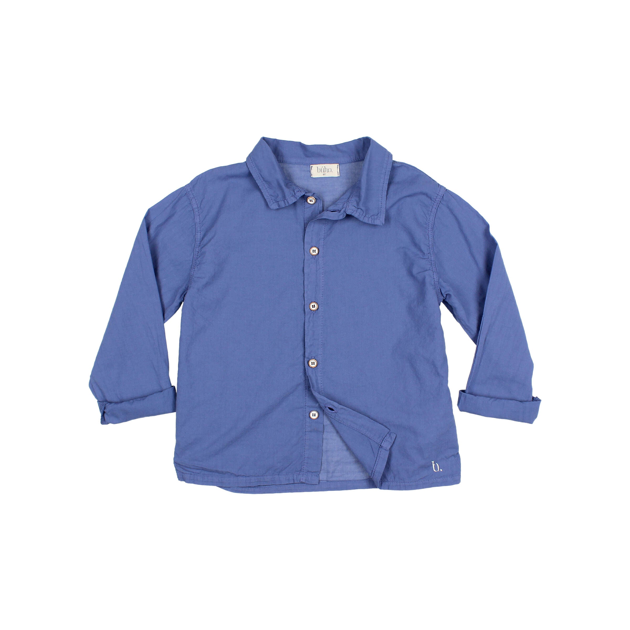 Buho - kids - voile shirt - royal blue