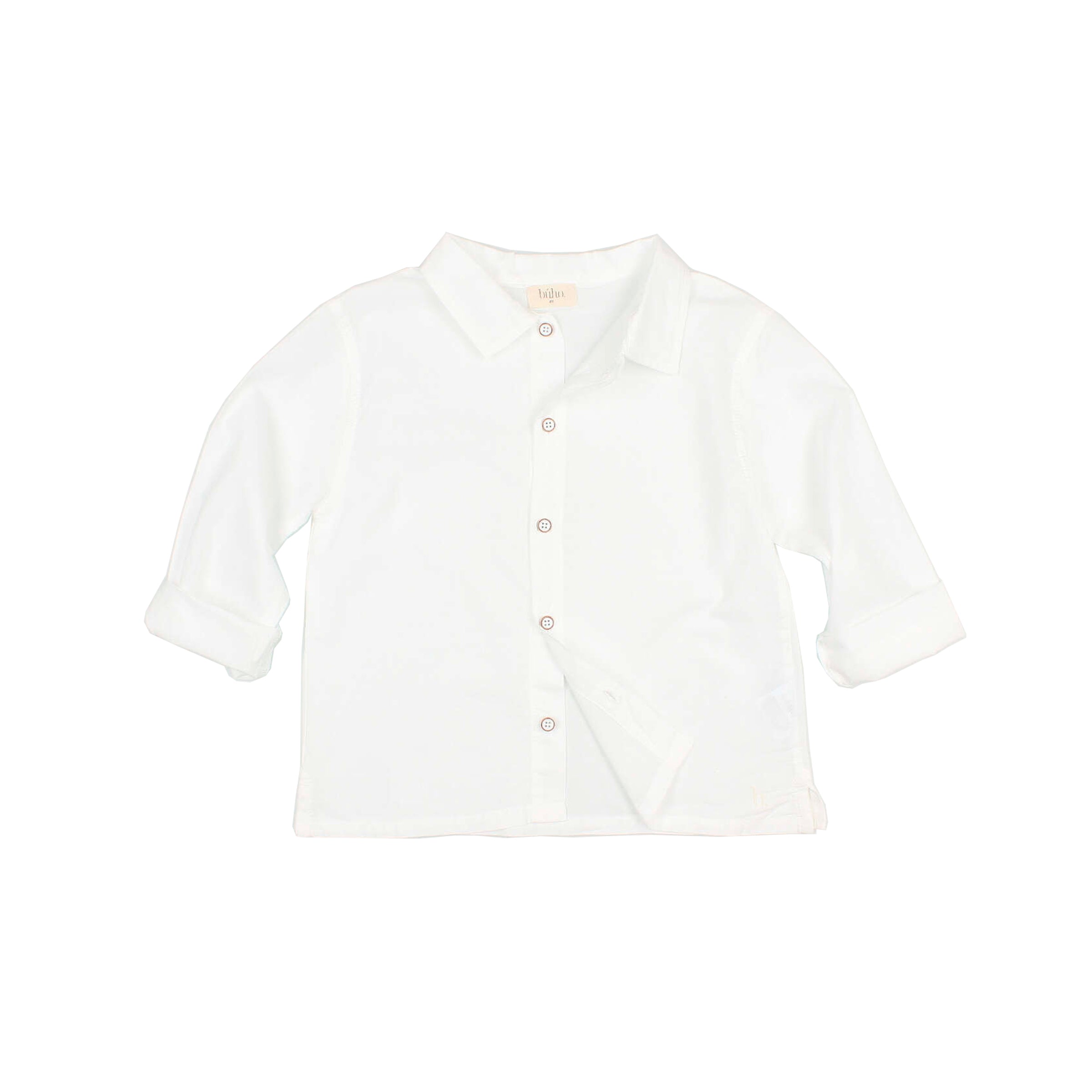 Buho - kids - voile shirt - white