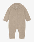 Huttelihut - 100% merino wool pram suit - camel melange