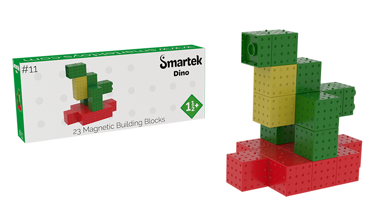 Smartek - magnetic building blocks - dino 23