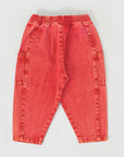 Goldie + Ace -  KIT DENIM POCKET PANT - APPLE RED