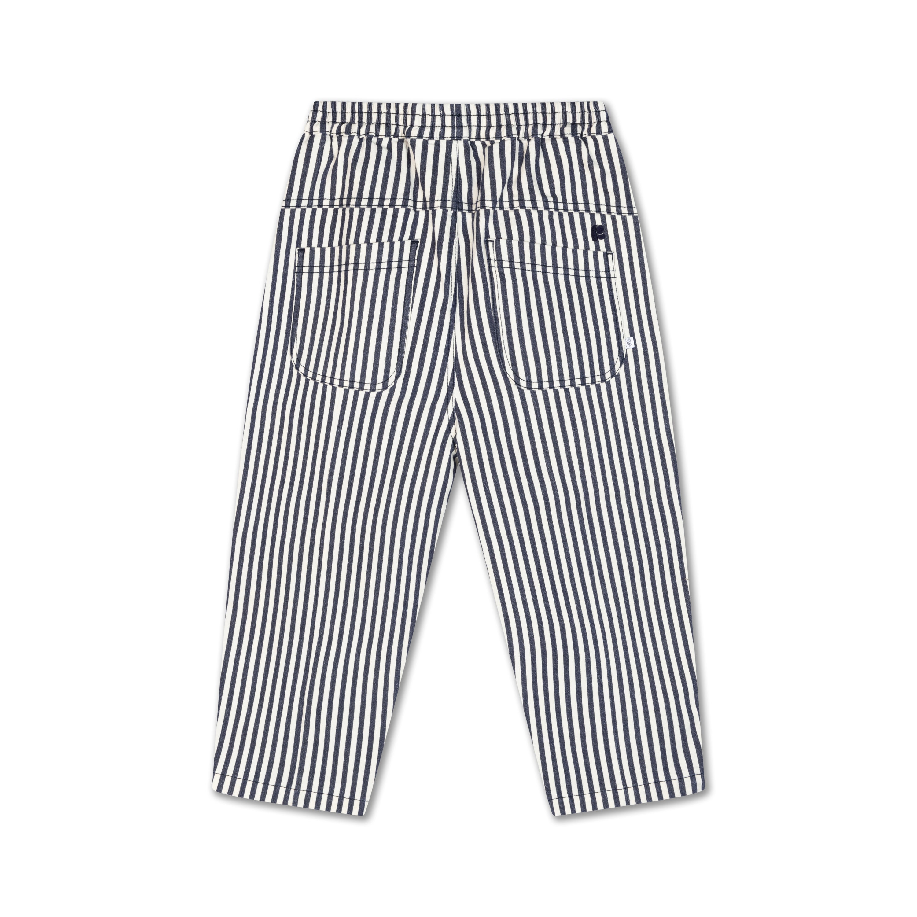 Repose Ams - wide pants - navy stripe