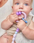 January moon - plum arch ring teether