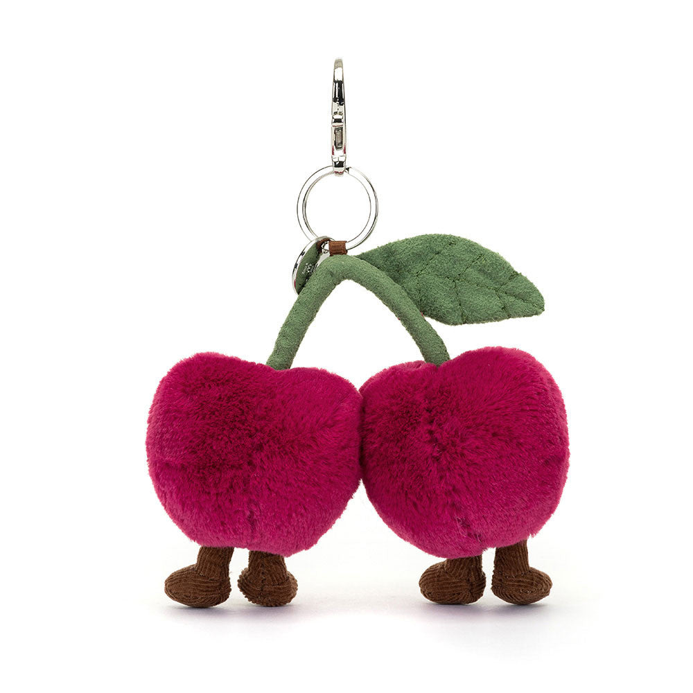 Jellycat - amuseables - cherries bag charm