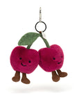 Jellycat - amuseables - cherries bag charm