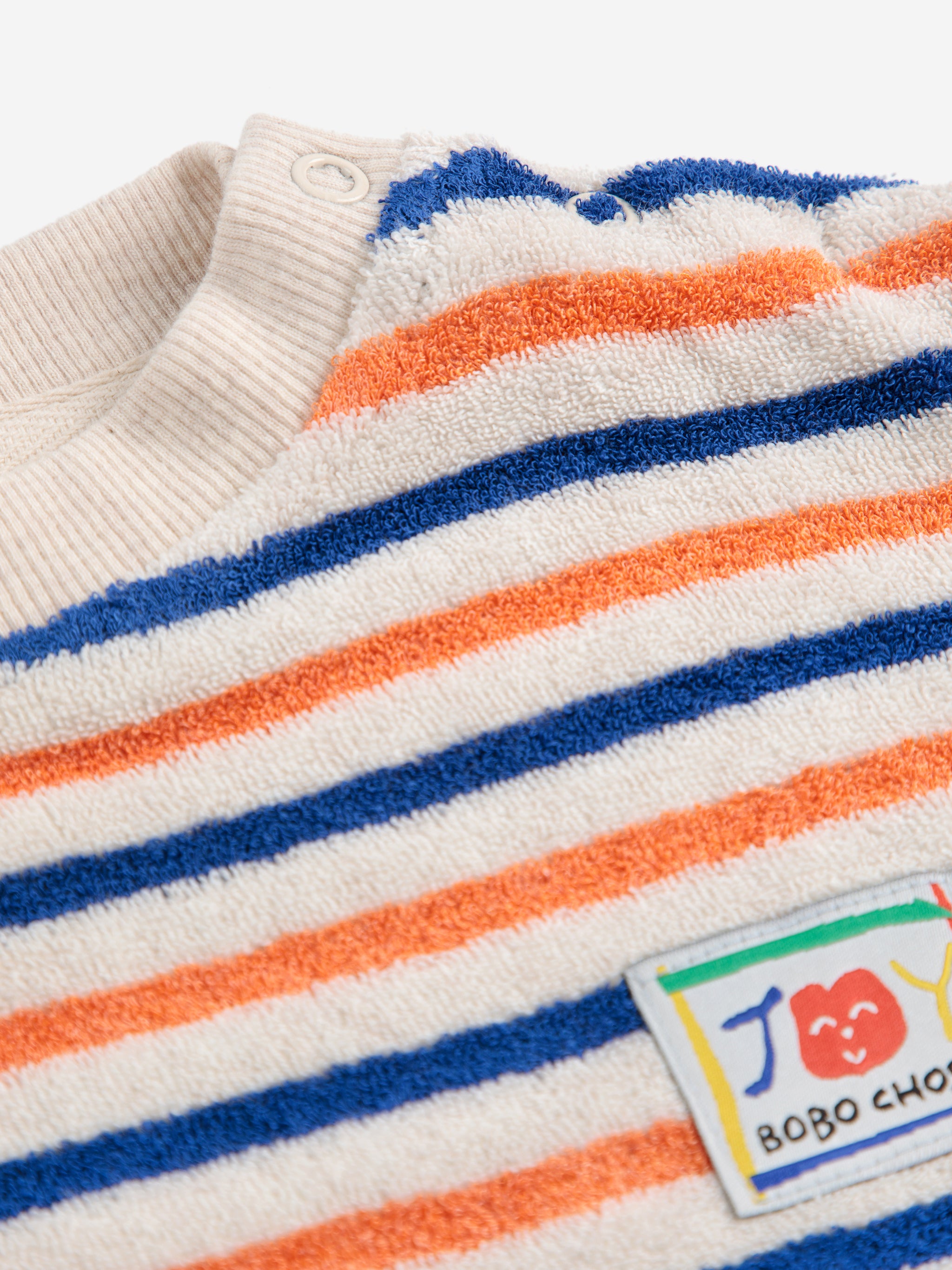 Bobo Choses - baby - striped terry sweatshirt