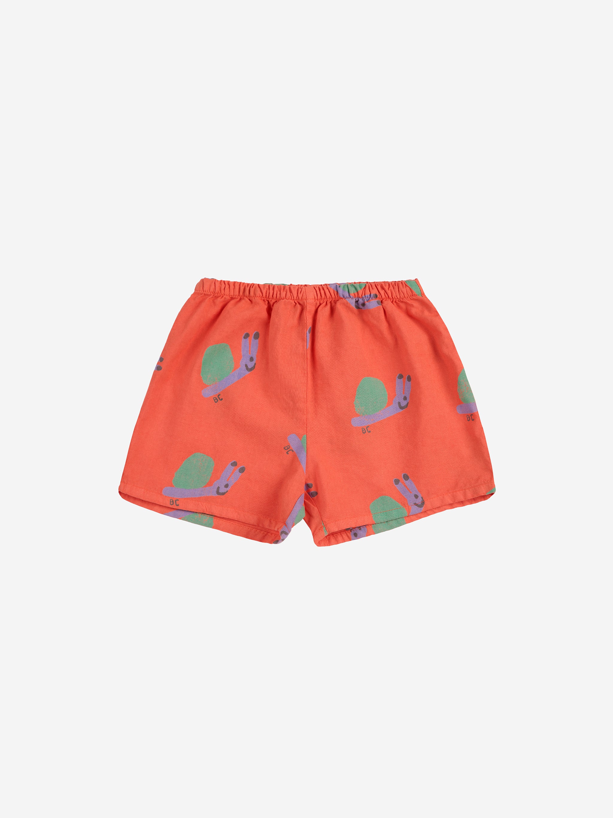 Bobo Choses - baby - funny snail allover woven shorts