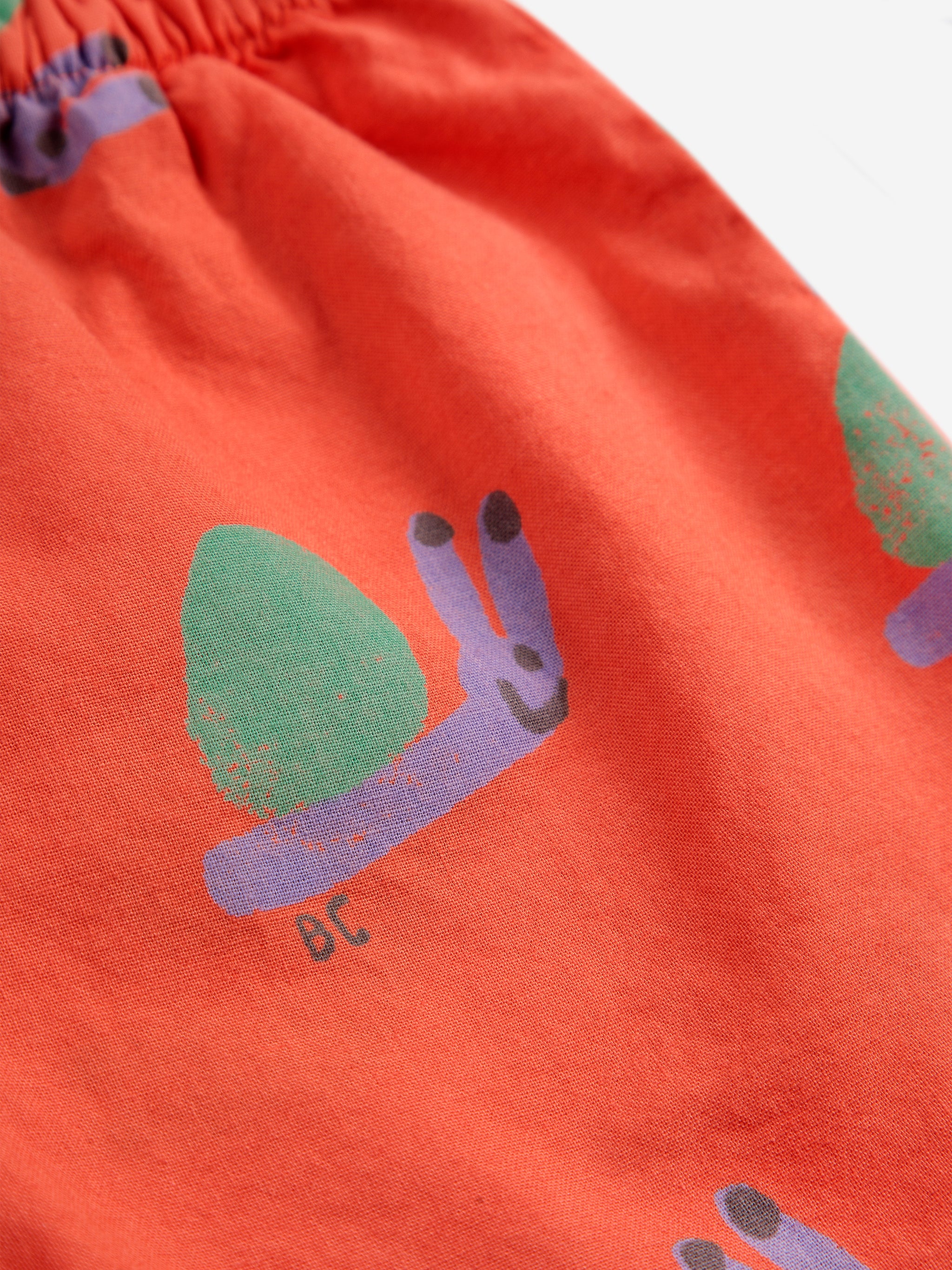 Bobo Choses - baby - funny snail allover woven shorts