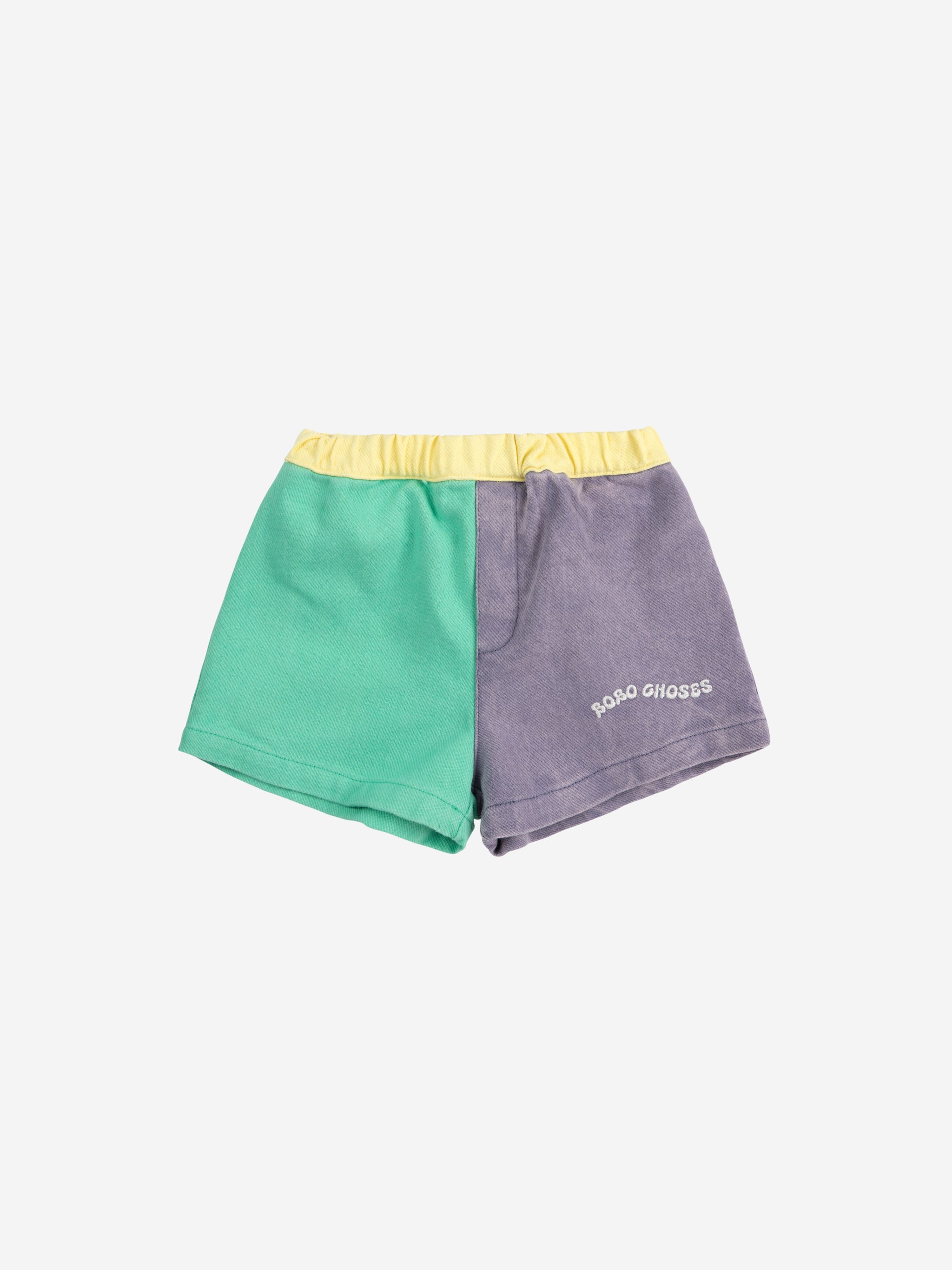 Bobo Choses - baby - colorblock woven shorts