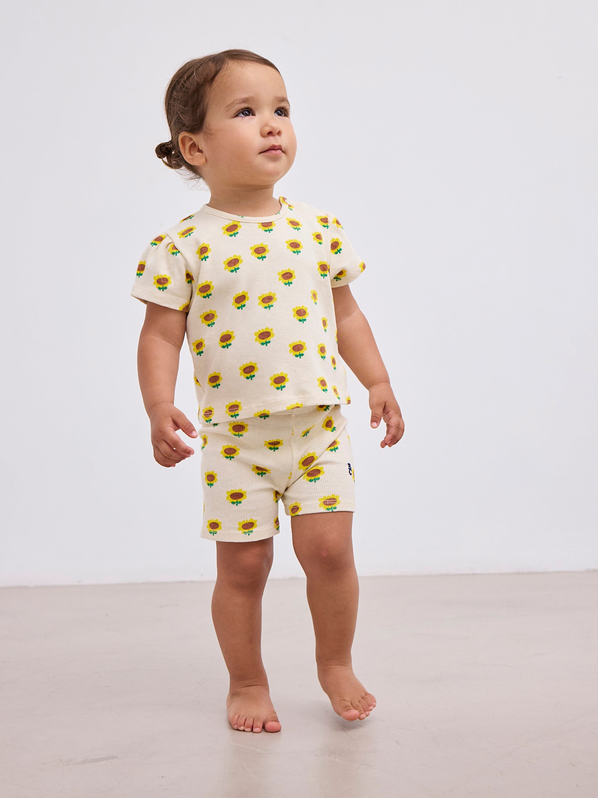 Bobo Choses - baby - sunflower balloon rib t-shirt