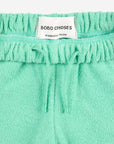 Bobo Choses - baby - green colorblock terry joggers