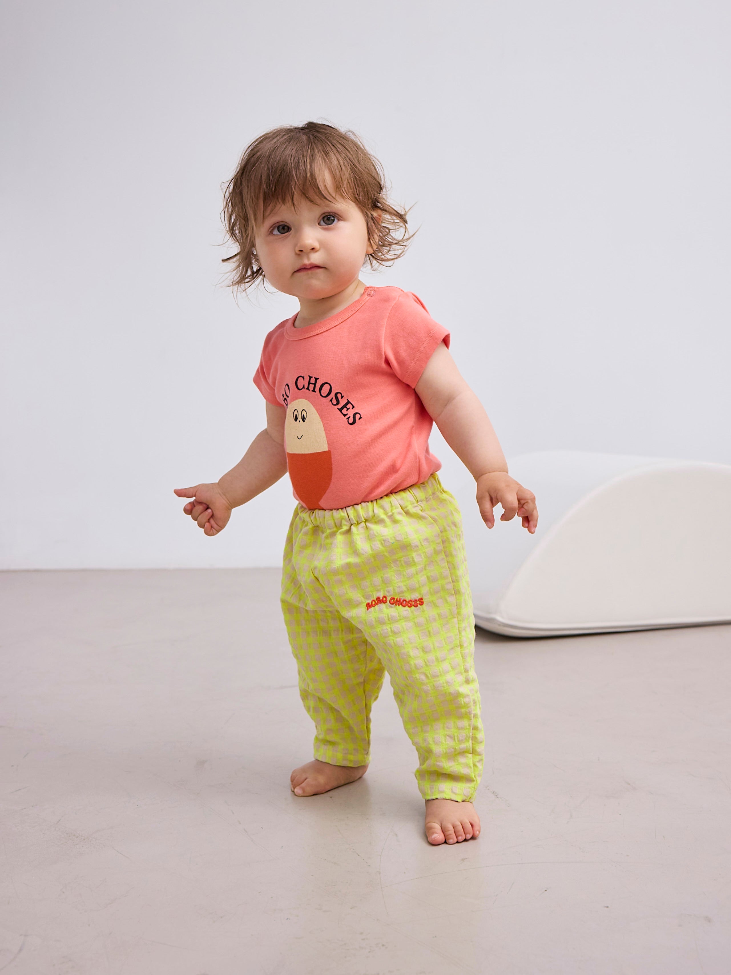 Bobo Choses - baby - vichy woven pants