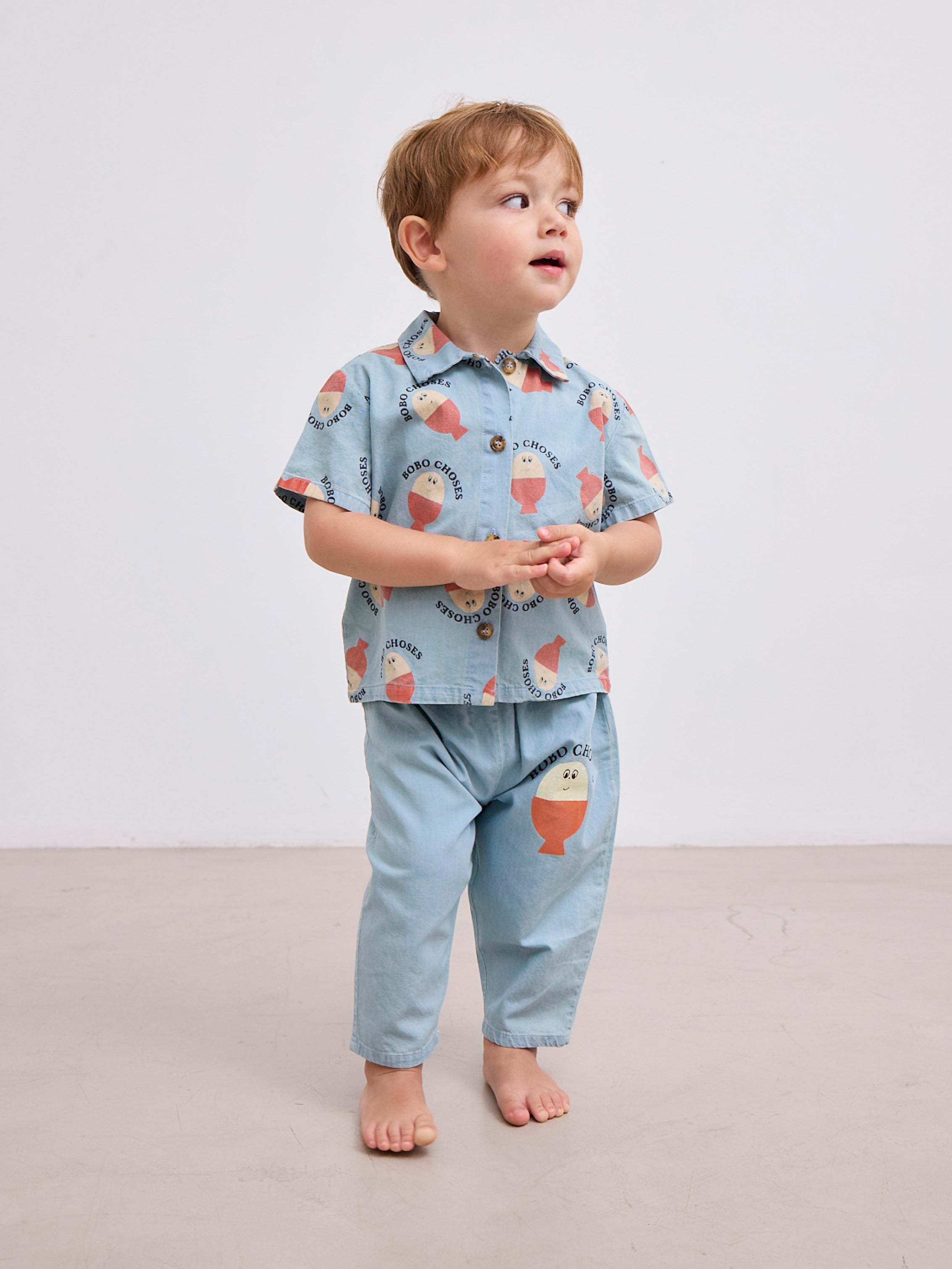 Bobo Choses - baby - morning egg denim pants