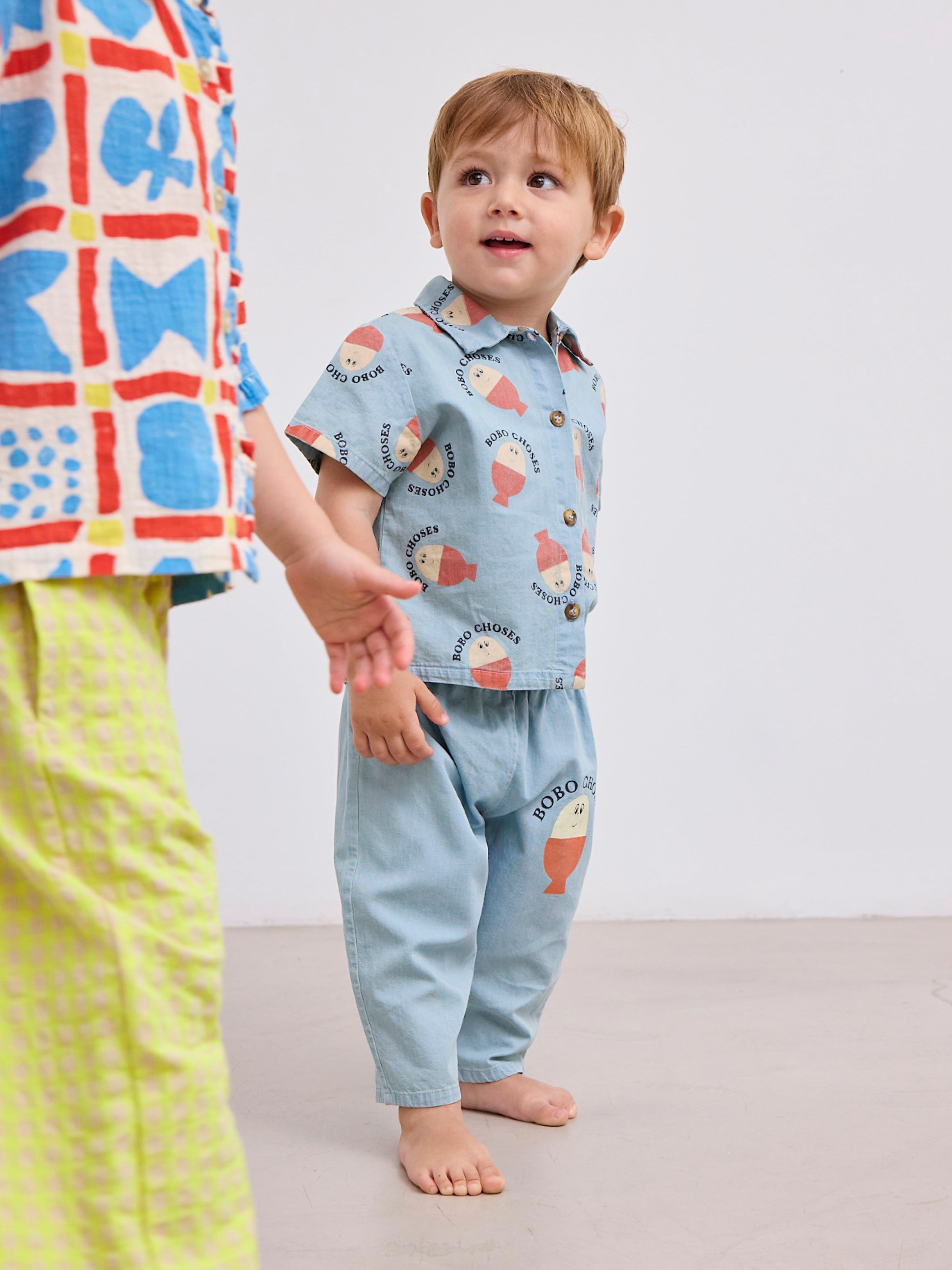 Bobo Choses - baby - morning allover denim shirt