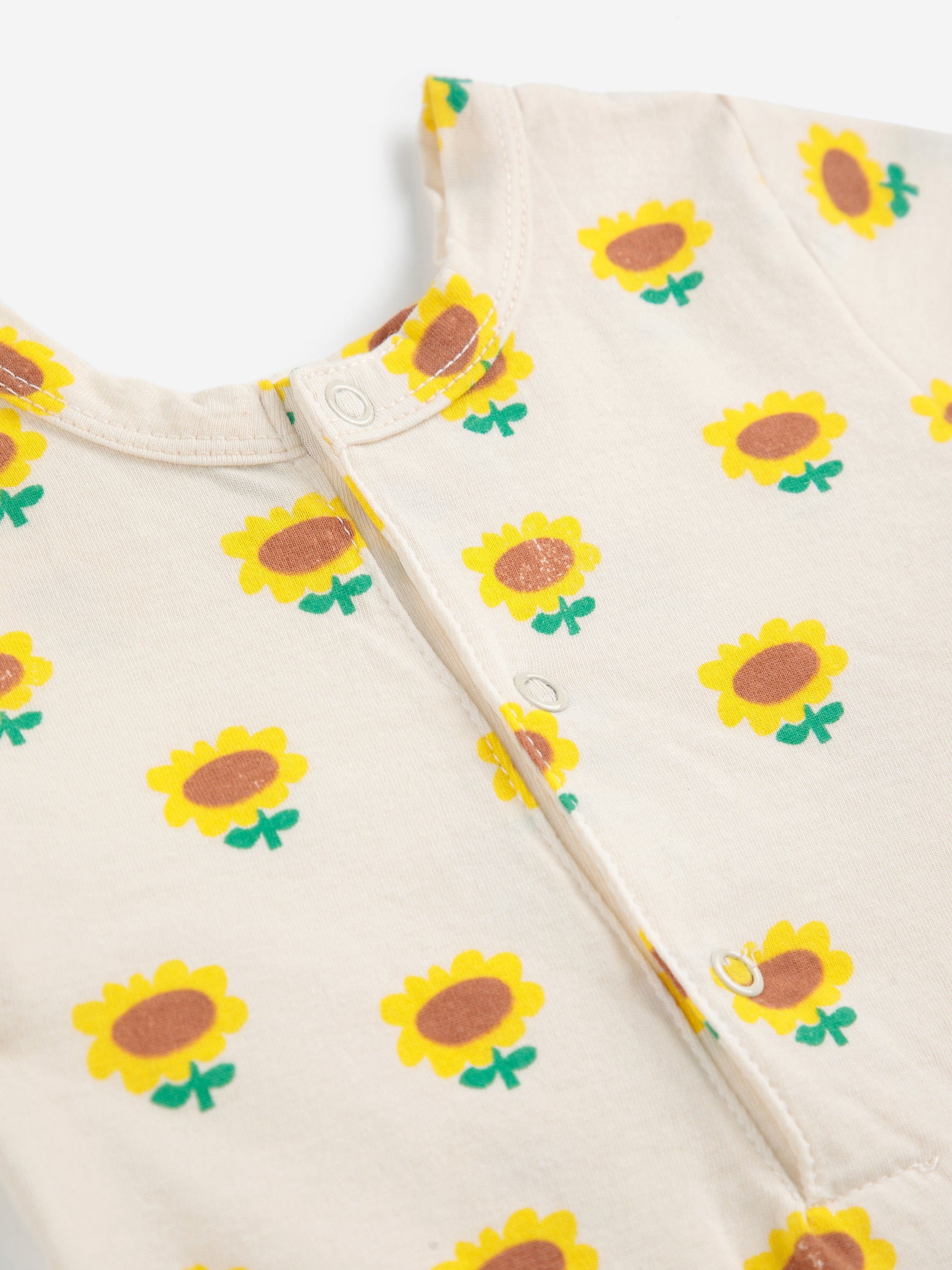 Bobo Choses - baby - sunflower allover playsuit