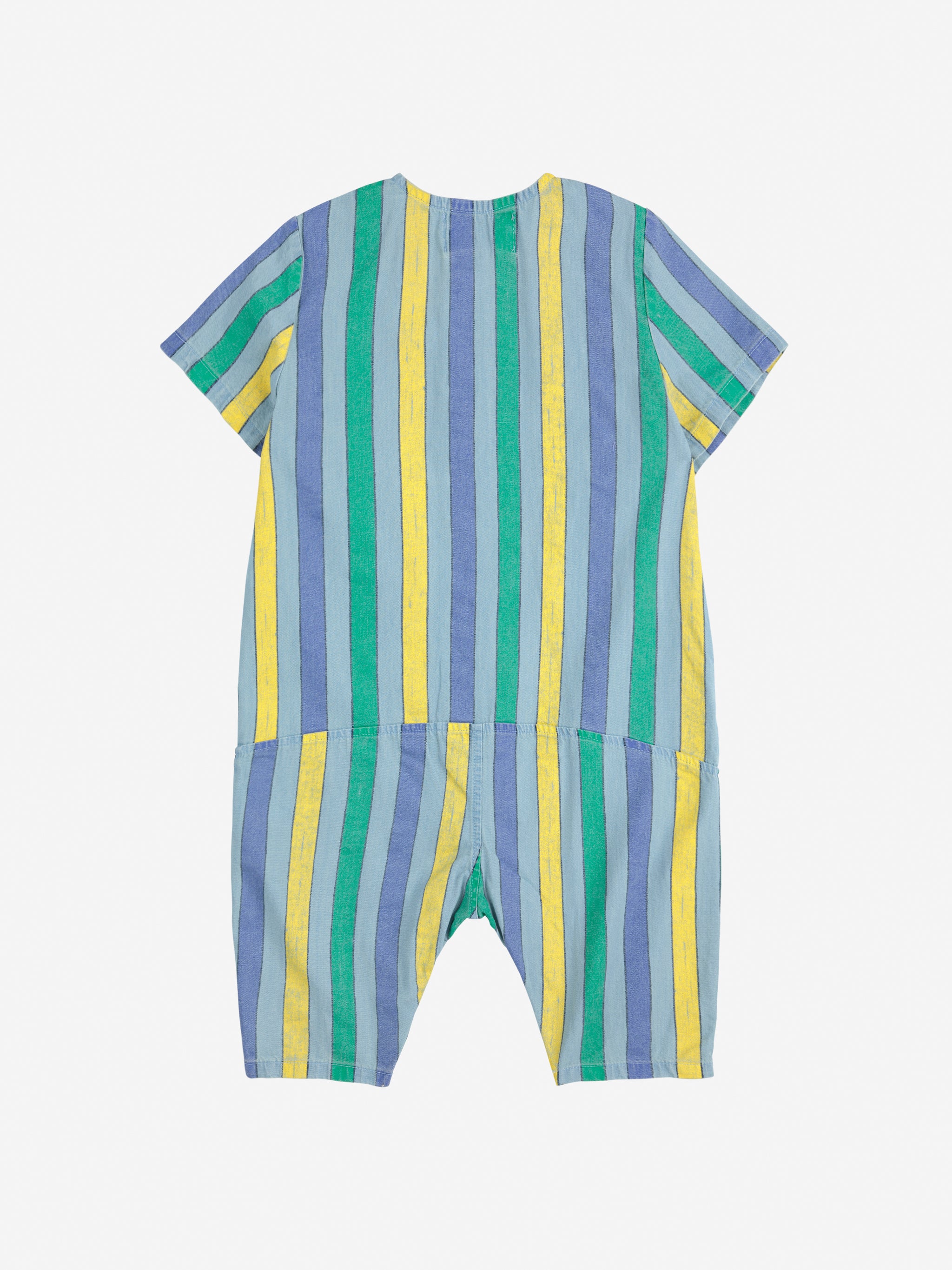 Bobo Choses - baby - multicolor stripes denim overall