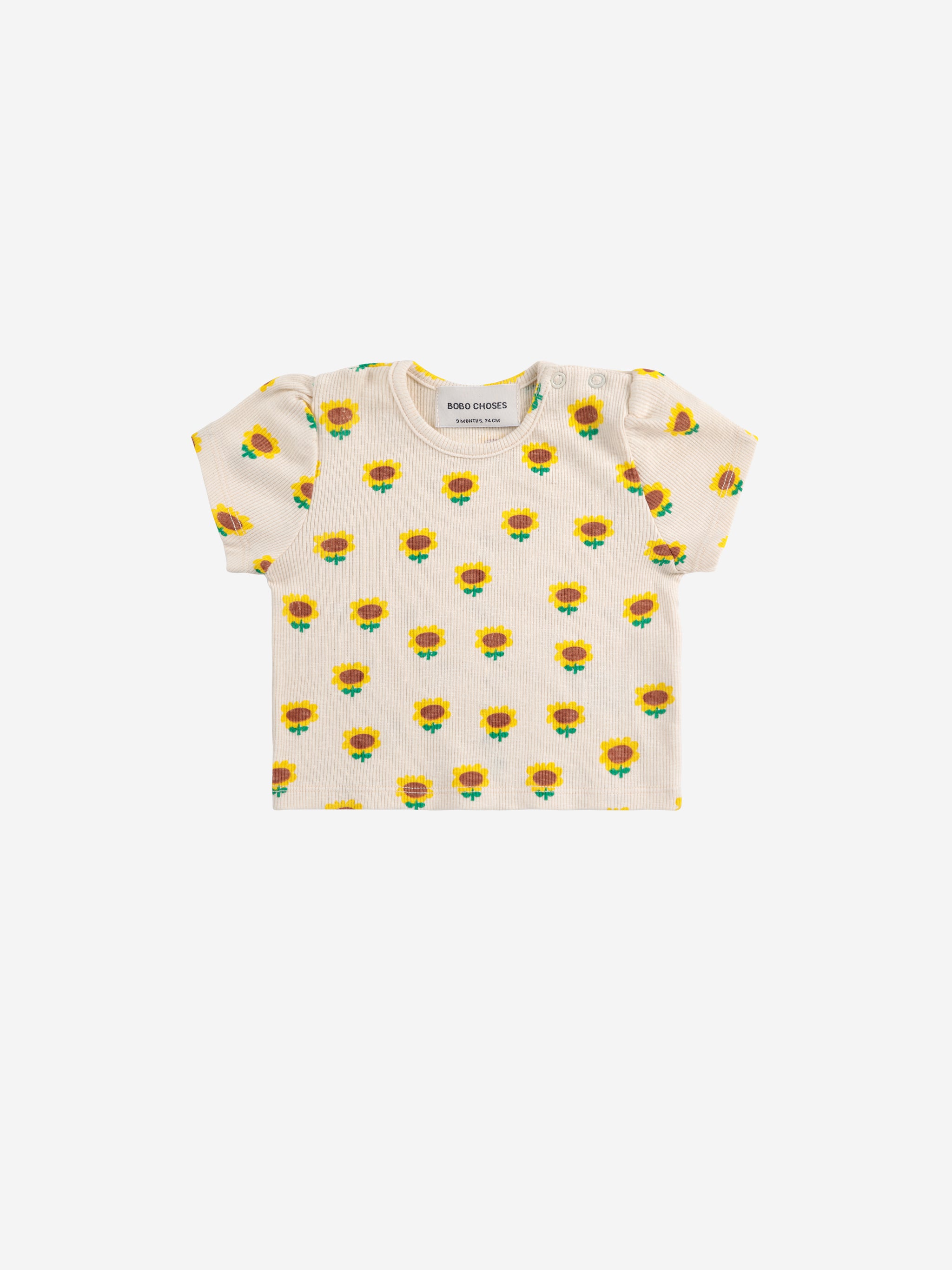 Bobo Choses - baby - sunflower balloon rib t-shirt