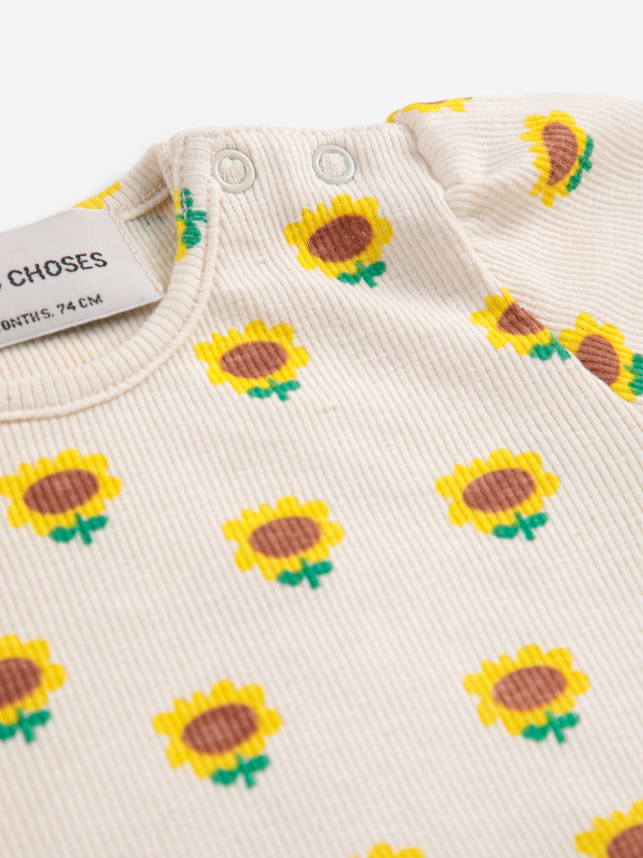 Bobo Choses - baby - sunflower balloon rib t-shirt