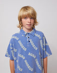 Bobo Choses - kids - wavy bobo allover waffle polo