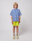 Bobo Choses - kids - wavy bobo allover waffle polo