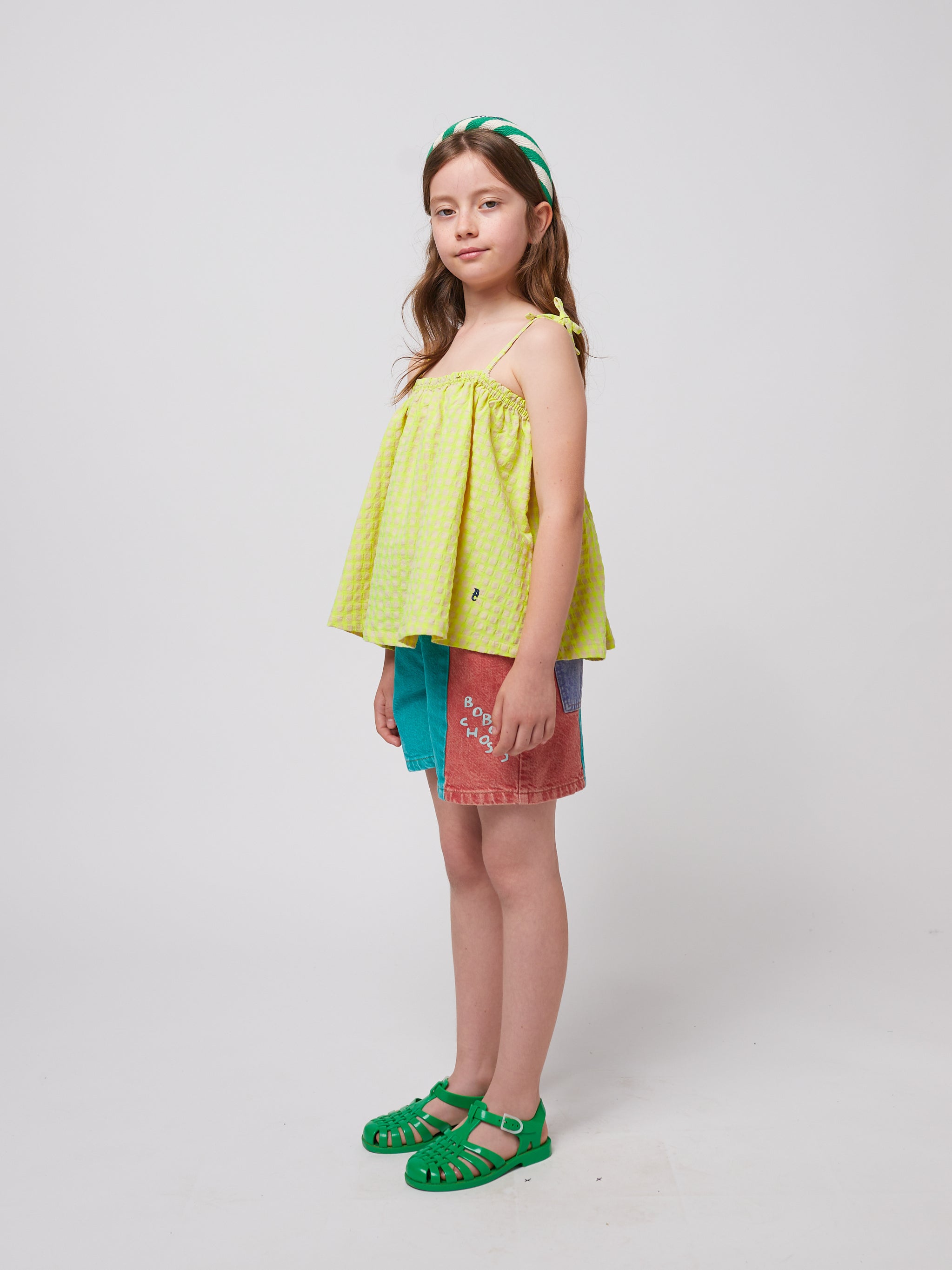 Bobo Choses - kids - vichy woven top