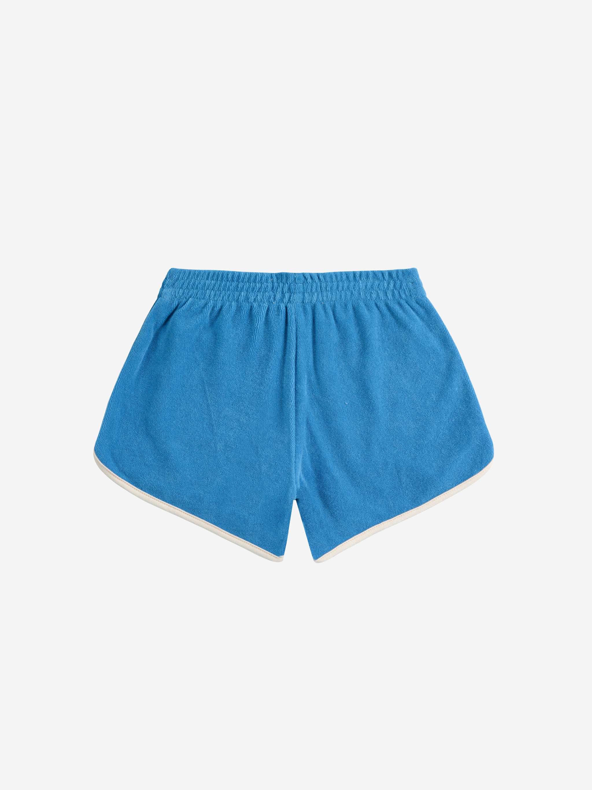 Bobo Choses - kids - blue colorblock terry shorts