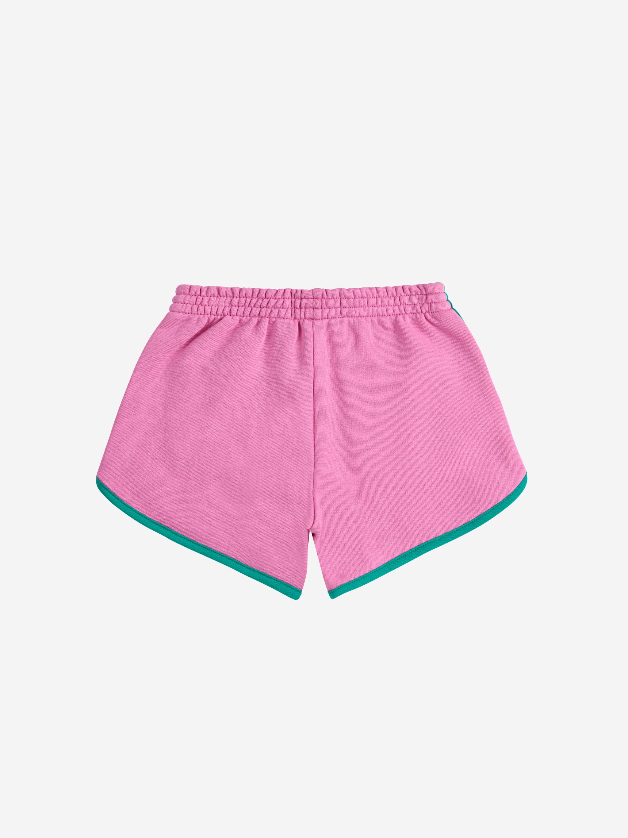 Bobo Choses - kids - pink colorblock terry shorts