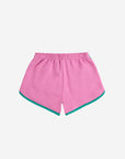 Bobo Choses - kids - pink colorblock terry shorts