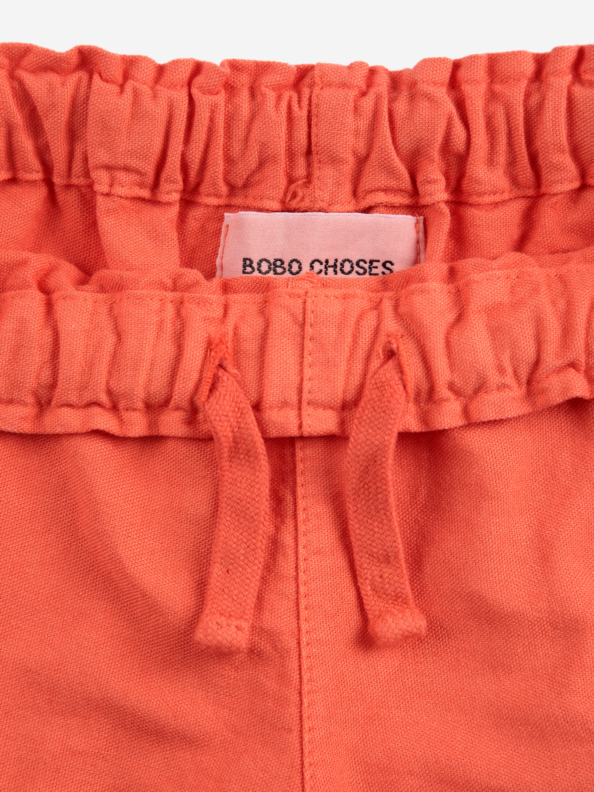 Bobo Choses - kids - smiling woven shorts