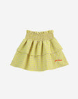 Bobo Choses - kids - vichy ruffle skirt