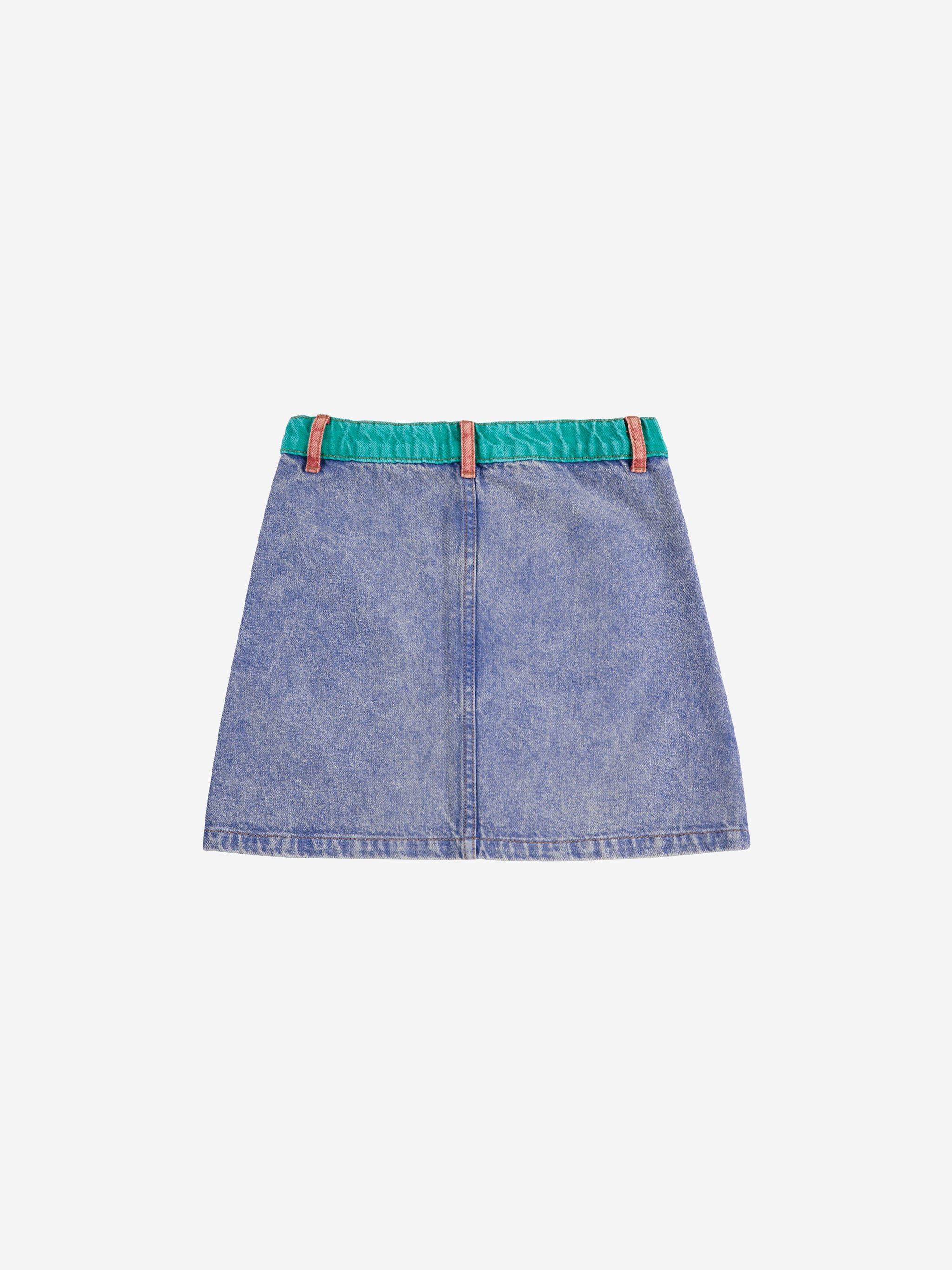 Bobo Choses - kids - colorblock denim skirt