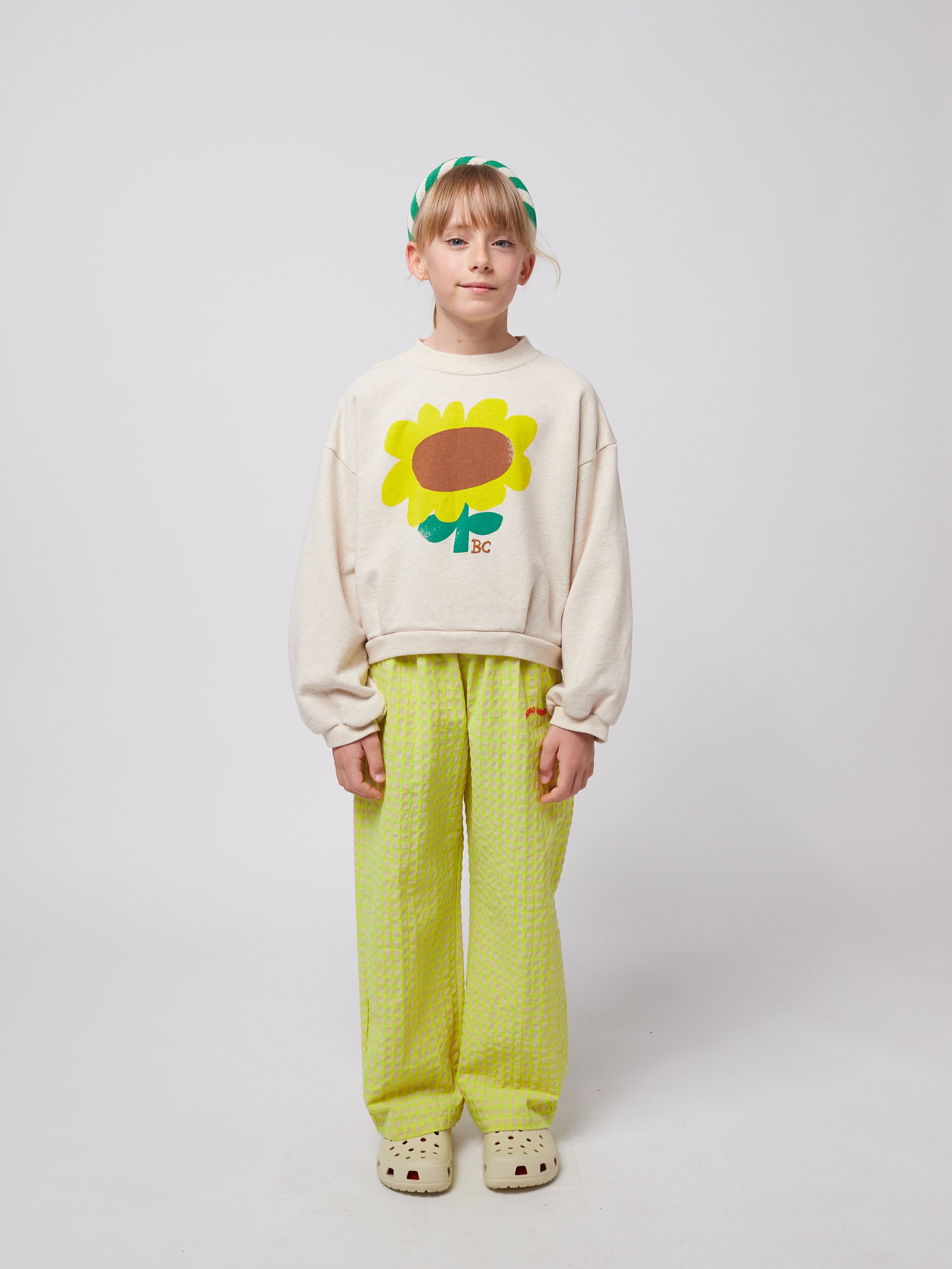 Bobo Choses - kids - vichy woven pants