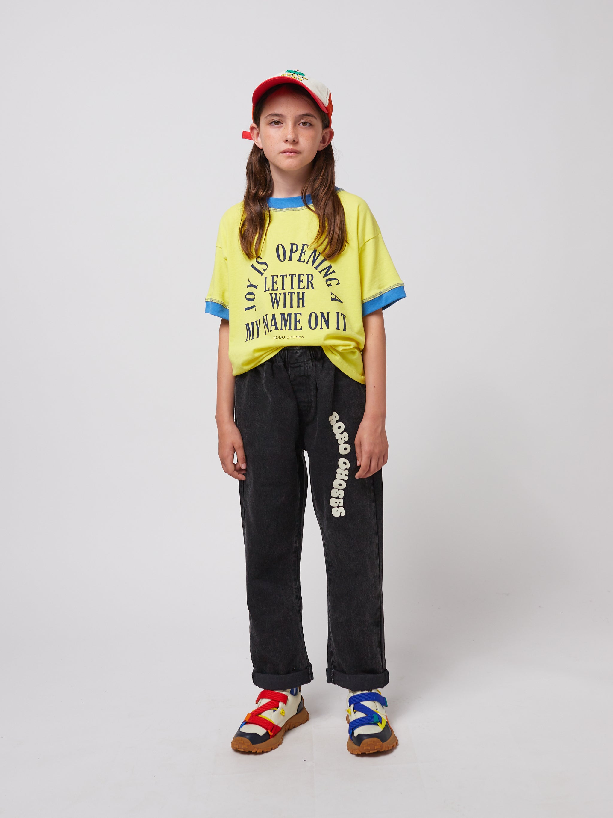 Bobo Choses - kids - wavy bobo black denim pants