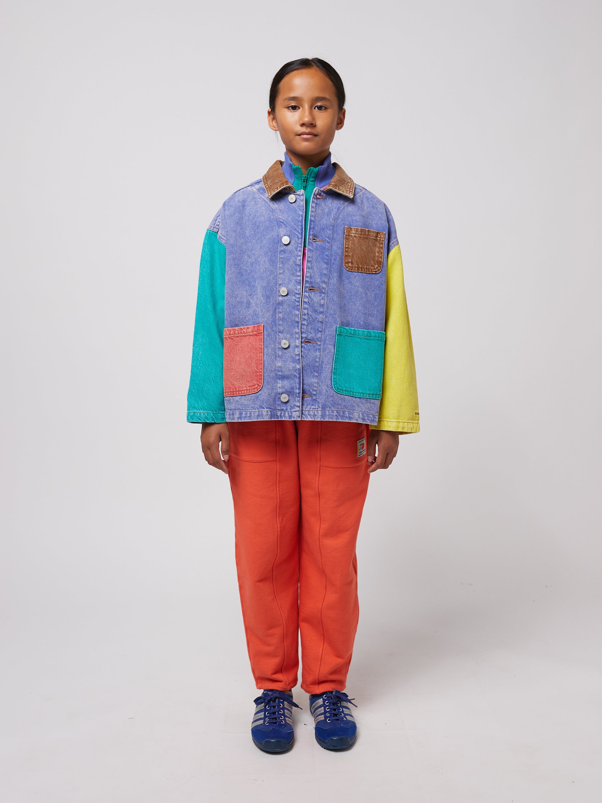 Bobo Choses - kids - colorblock denim jacket