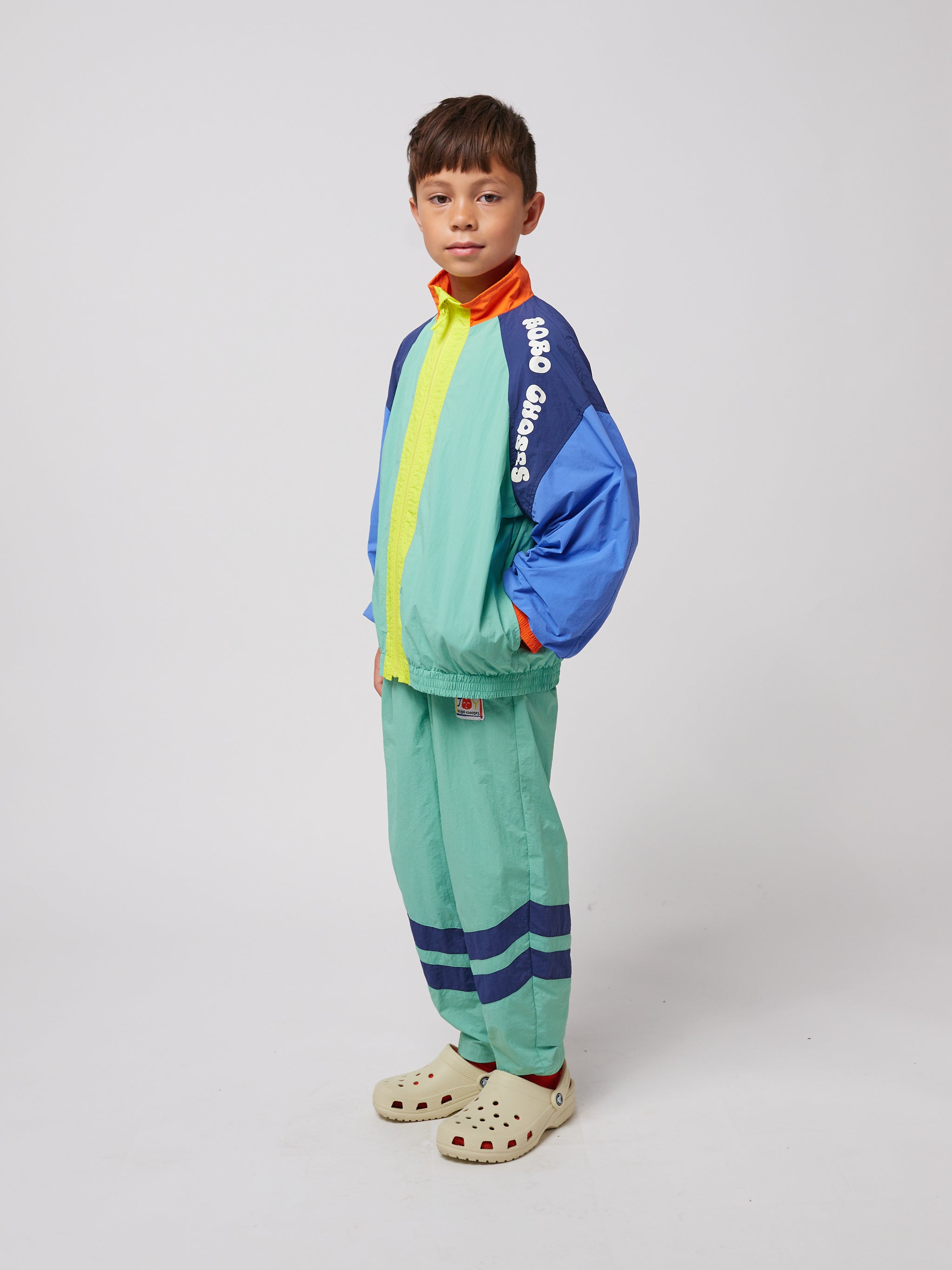 Bobo Choses - kids - colorblock tracksuit jacket