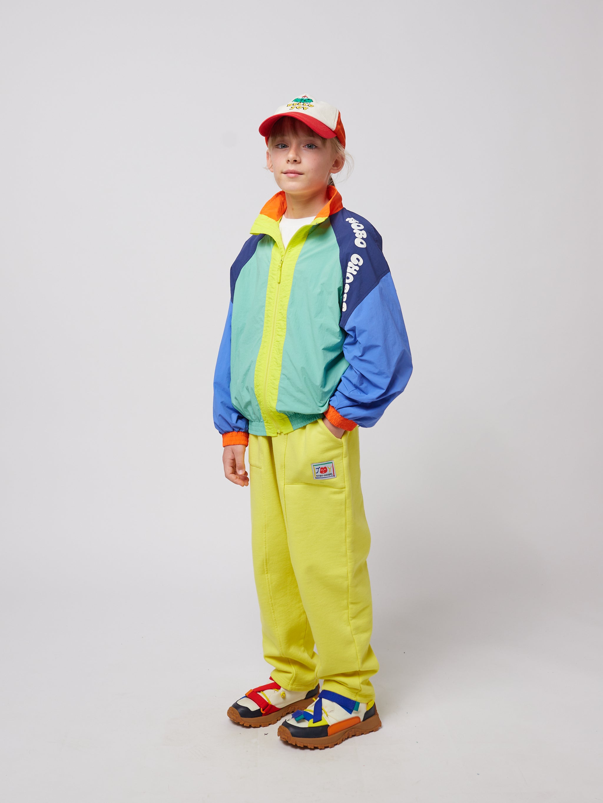 Bobo Choses - kids - colorblock tracksuit jacket