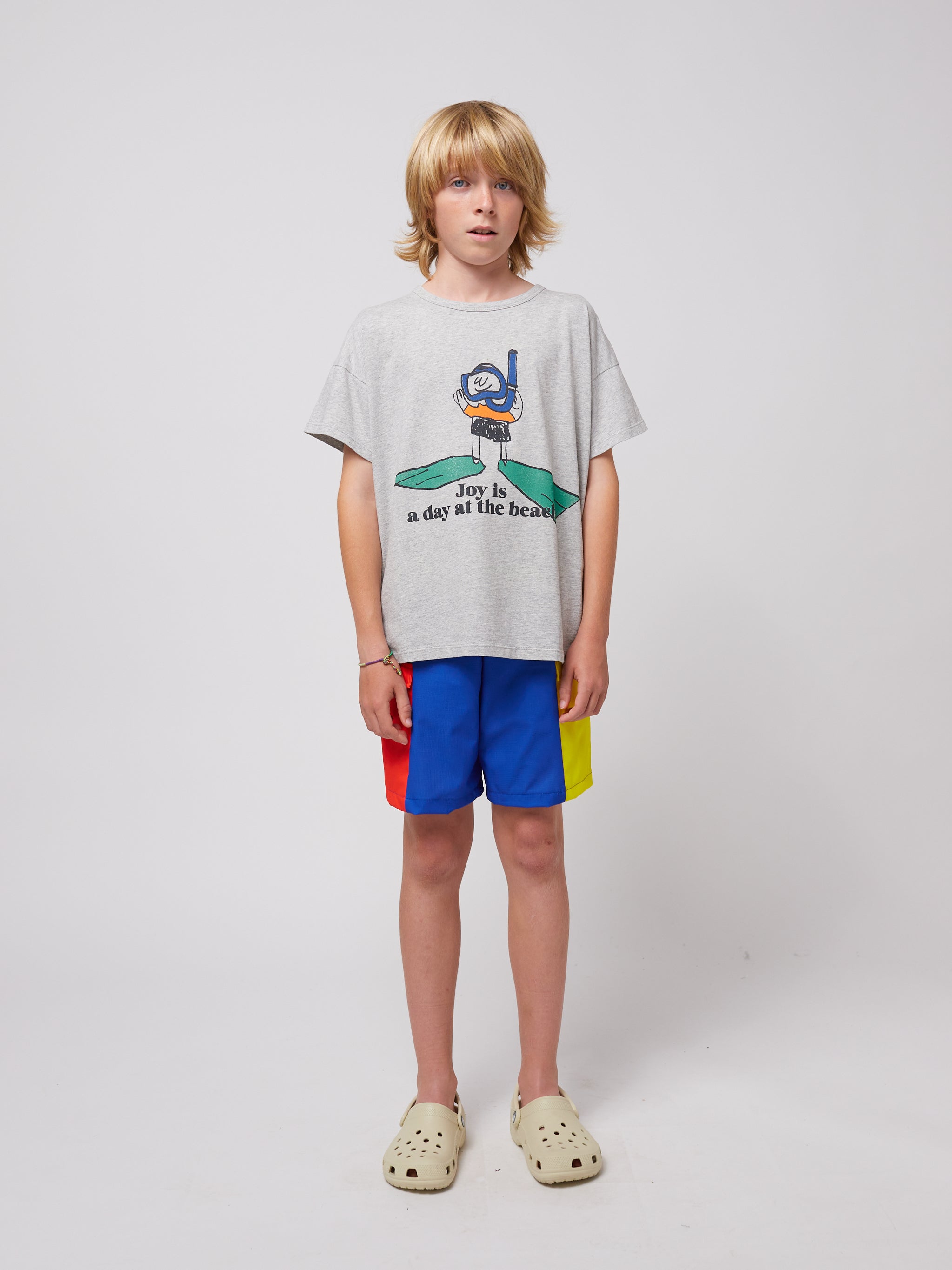 Bobo Choses - kids - colorblock swimshorts